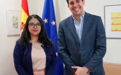 Margarita Guerrero, directora del INJUVE, se reúne con el Subsecretario General de Asuntos de la Juventud de Naciones Unidas, Felipe Paullier